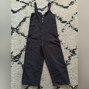 Black Button-Up Jumpsuit